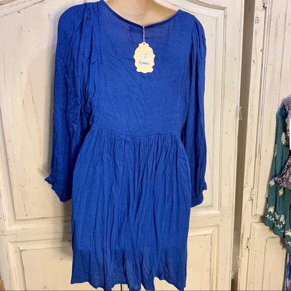 NWT BOHO GYPSY BANJARA EMBROIDERED PEASANT DRESS S - Picture 6 of 13